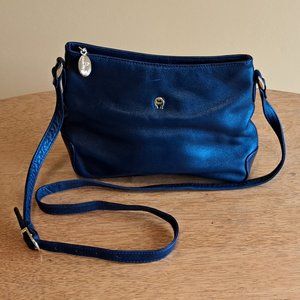 Etienne Aigner Classic Black Leather Crossbody Bag